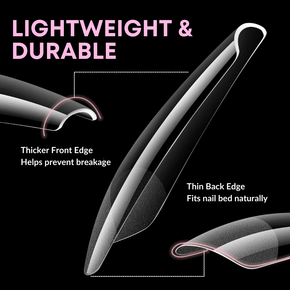 Nail clippers with features highlighted on a black background